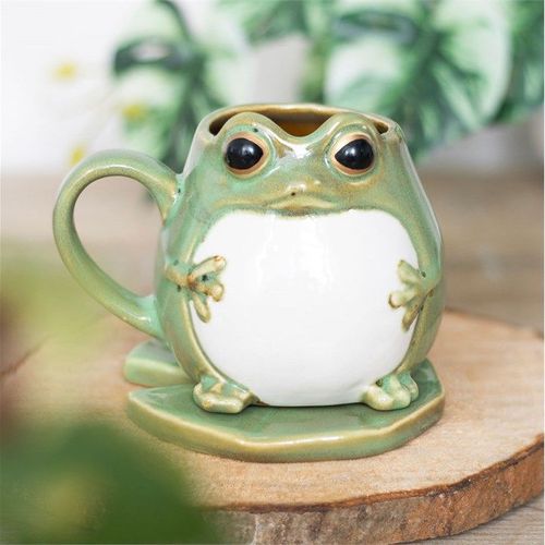 Frog Shaped Mug and Lily Pad Saucer | Inspired Creative Gifts