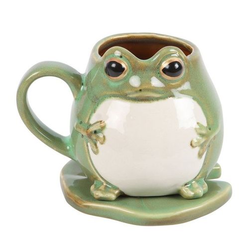 Frog Shaped Mug and Lily Pad Saucer | Inspired Creative Gifts