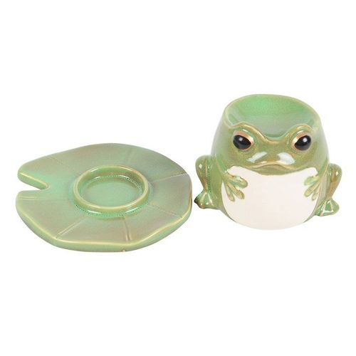 Frog Shaped Oil Burner on Lily Pad | Inspired Creative Gifts | UK Supplier