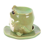 Frog Shaped Oil Burner on Lily Pad | Inspired Creative Gifts | UK Supplier