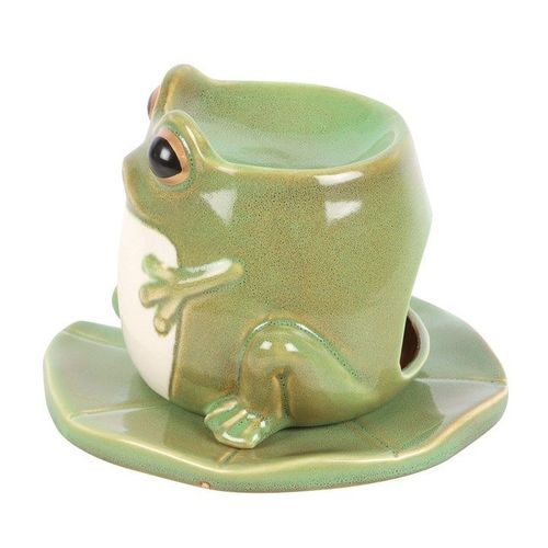 Frog Shaped Oil Burner on Lily Pad | Inspired Creative Gifts | UK Supplier