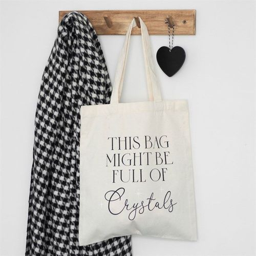 Full of Crystals Polycotton Tote Bag | Inspired Creative Gifts | UK Supplier