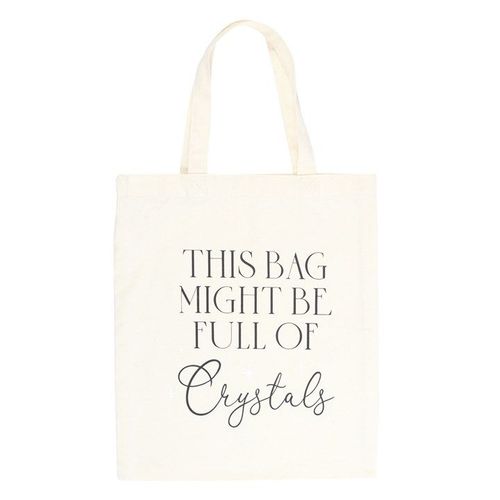 Full of Crystals Polycotton Tote Bag | Inspired Creative Gifts | UK Supplier