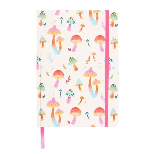 Funky Fungi Mushroom Print A5 Notebook | Inspired Creative Gifts | UK Supplier