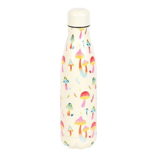 Funky Fungi Mushroom Print Metal Water Bottle | Inspired Creative Gifts | UK Supplier