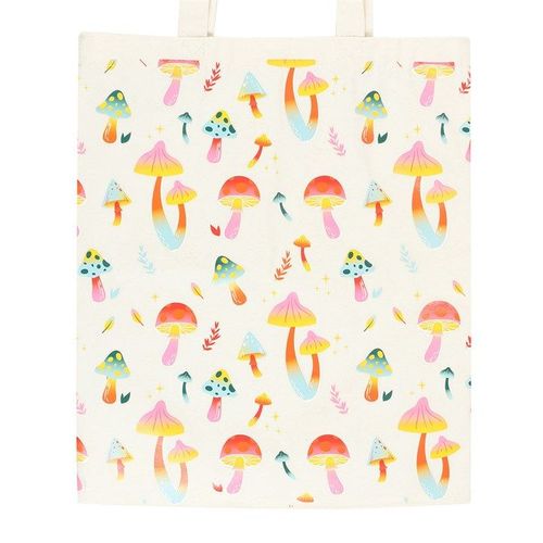 Funky Fungi Mushroom Print Polycotton Tote Bag | Inspired Creative Gifts | UK Supplier