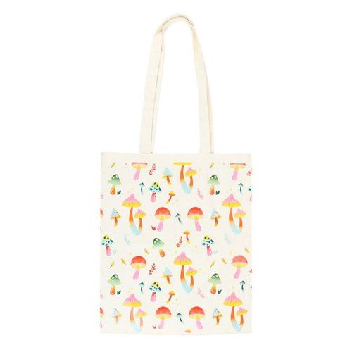 Funky Fungi Mushroom Print Polycotton Tote Bag | Inspired Creative Gifts | UK Supplier