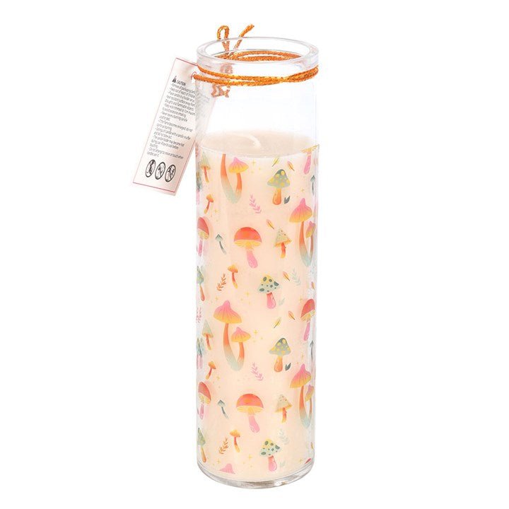 Funky Fungi Mushroom Print Tube Candle | Inspired Creative Gifts | UK Supplier