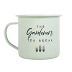 Gardener's Tea Break Enamel Mug | Inspired Creative Gifts | UK Supplier
