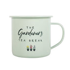 Gardener's Tea Break Enamel Mug | Inspired Creative Gifts | UK Supplier