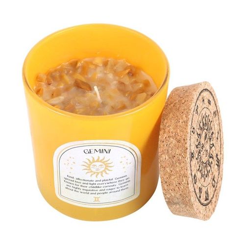 Gemini Lavender & Cedarwood Gemstone Zodiac Candle | Inspired Creative Gifts | UK Supplier