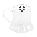 Ghost Shaped Glass Mug | Inspired Creative Gifts | UK Supplier