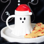 Ghost Shaped Mug with Santa Hat Lid | Inspired Creative Gifts | UK Supplier