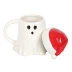 Ghost Shaped Mug with Santa Hat Lid | Inspired Creative Gifts | UK Supplier