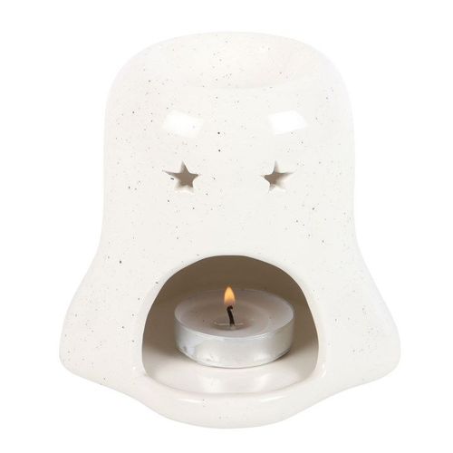 Ghost Shaped Oil Burner and Wax Warmer with Pumpkin | Inspired Creative Gifts | UK Supplier