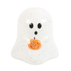 Ghost Shaped Tealight Candle Holder with Pumpkin | Inspired Creative Gifts | UK Supplier