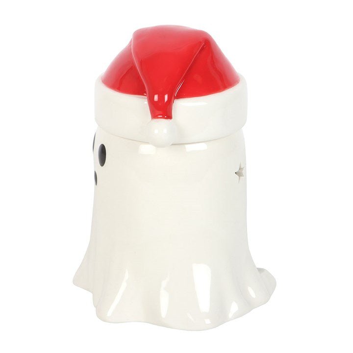 Ghost with Santa Hat Oil Burner and Wax Warmer | Inspired Creative Gifts | UK Supplier
