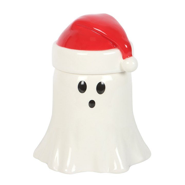 Ghost with Santa Hat Oil Burner and Wax Warmer | Inspired Creative Gifts | UK Supplier