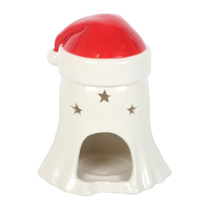 Ghost with Santa Hat Oil Burner and Wax Warmer | Inspired Creative Gifts | UK Supplier