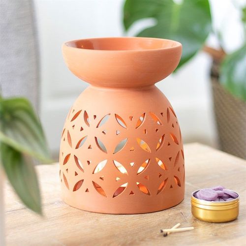 Giant Terracotta Oil Burner and Wax Warmer | Inspired Creative Gifts | UK Supplier