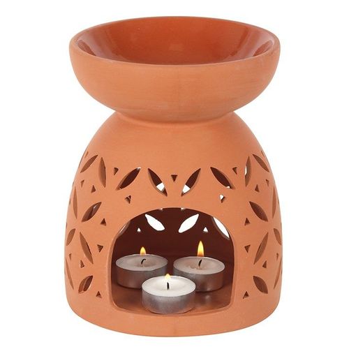 Giant Terracotta Oil Burner and Wax Warmer | Inspired Creative Gifts | UK Supplier
