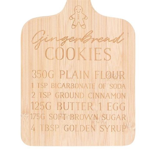 Gingerbread Cookies Bamboo Serving Board | Inspired Creative Gifts | UK Supplier