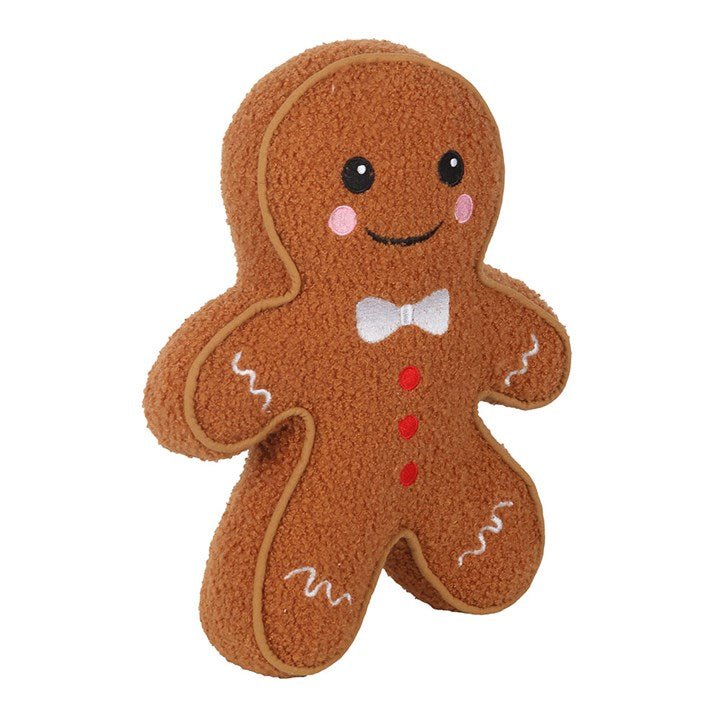 Gingerbread Man Boucle Cushion | Inspired Creative Gifts | UK Supplier