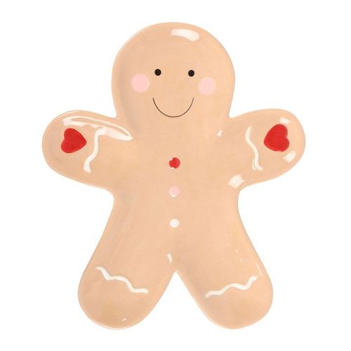 Gingerbread Man Ceramic Serving Plate | Inspired Creative Gifts | UK Supplier
