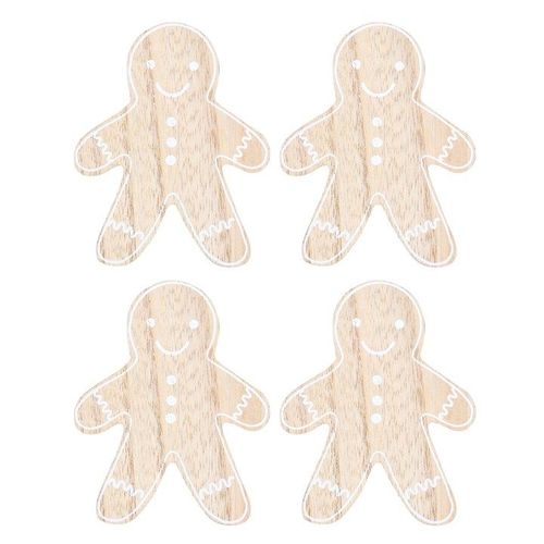 Gingerbread Man Coaster Set | Inspired Creative Gifts | UK Supplier
