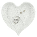 Glitter Heart Shaped Angel Wing Trinket Dish | Inspired Creative Gifts | UK Supplier