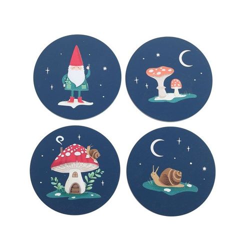 Gnome Sweet Gnome Coaster Set | Inspired Creative Gifts | UK Supplier