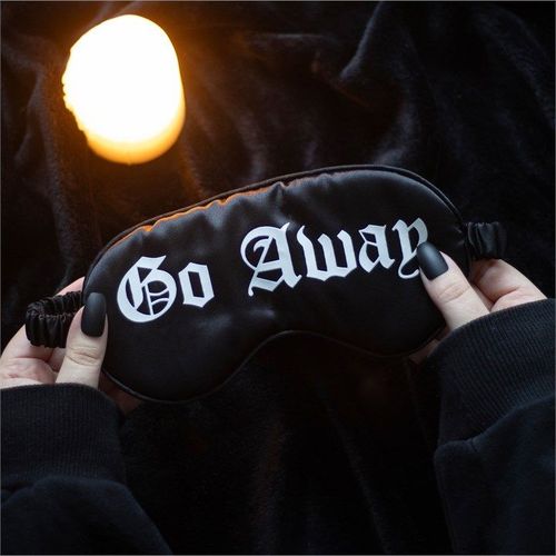 Go Away Gothic Satin Sleep Mask | Inspired Creative Gifts