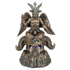 Gold Baphomet LED Backflow Incense Burner | Inspired Creative Gifts | UK Supplier