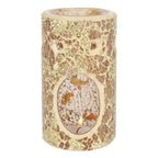 Gold Pillar Crackle Glass Oil Burner and Wax Warmer | Inspired Creative Gifts | UK Supplier