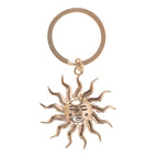 Gold Sun Keyring | Inspired Creative Gifts | UK Supplier