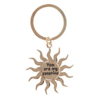 Gold Sun Keyring | Inspired Creative Gifts | UK Supplier