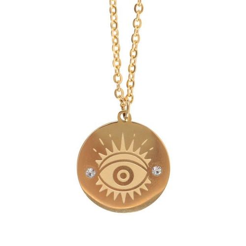 Gold Toned All Seeing Eye Necklace | Inspired Creative Gifts | UK Supplier