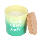 Good Vibes Only Mandarin & Bergamot Candle | Inspired Creative Gifts | UK Supplier