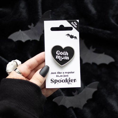 Goth Mum Pin Badge | Inspired Creative Gifts | UK Supplier