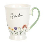 Grandma Wildflower Pedestal Mug | Inspired Creative Gifts | UK Supplier