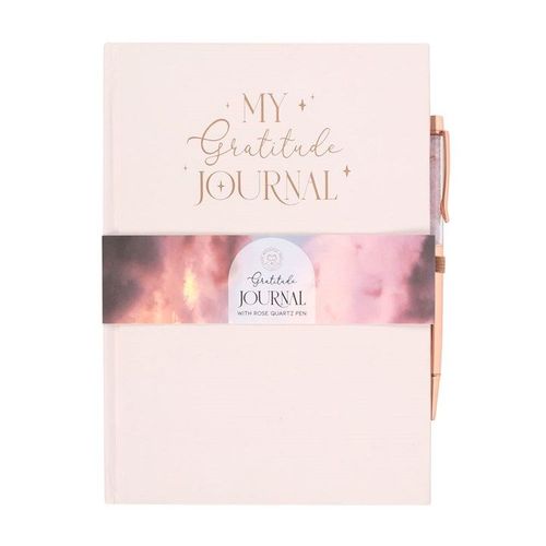 Gratitude Journal with Rose Quartz Pen | Inspired Creative Gifts | UK Supplier