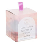 Gratitude Wild Rose Crystal Chip Candle | Inspired Creative Gifts | UK Supplier