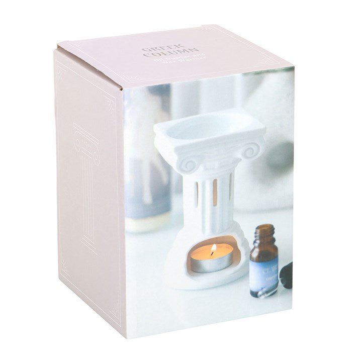 Greek Column Oil Burner and Wax Warmer | Inspired Creative Gifts | UK Supplier