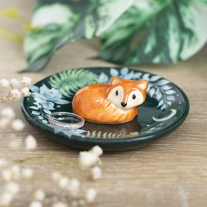 Green Fox Trinket Dish | Inspired Creative Gifts | UK Supplier