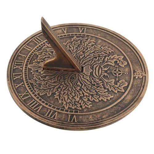Green Man Terracotta Sundial by Lisa Parker | Inspired Creative Gifts | UK Supplier