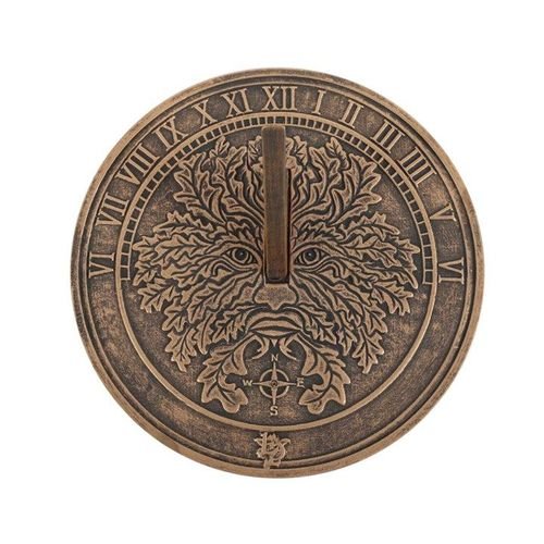 Green Man Terracotta Sundial by Lisa Parker | Inspired Creative Gifts | UK Supplier