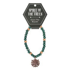 Green Man Wooden Charm Bracelet | Inspired Creative Gifts | UK Supplier