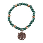 Green Man Wooden Charm Bracelet | Inspired Creative Gifts | UK Supplier
