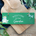 Green Welcome to Our Garden Hanging Sign | Inspired Creative Gifts | UK Supplier