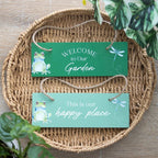 Green Welcome to Our Garden Hanging Sign | Inspired Creative Gifts | UK Supplier